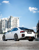 SOOQOO BMW G87 M2 SQ-V3 乾式碳纖維後下巴 帶燈