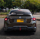 SOOQOO BMW G42 coupe 乾式碳纖維後下巴 帶燈