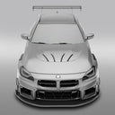 RevoZport BMW G87 M2 Race 乾式碳纖維引擎蓋