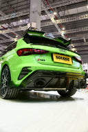 SOOQOO AUDI RS3 8YA Sportback 乾式碳纖維後保桿飾蓋