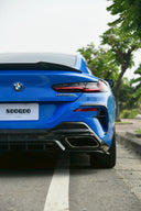 SOOQOO BMW G14 / G15 / G16 SQ-B 乾式碳纖維後風刀飾蓋