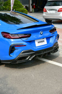 SOOQOO BMW G14 / G15 / G16 SQ-B 乾式碳纖維後風刀飾蓋