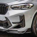 SOOQOO BMW F97 X3M / F98 X4M LCI 乾式碳纖維前保桿氣壩飾蓋