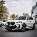 SOOQOO BMW G01 X3 / G02 X4 LCI SQ-V1 乾式碳纖維側裙