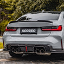SOOQOO BMW G80 / G81 M3 / G82 / G83 M4 SQ-V1 乾式碳纖維後下巴 帶燈