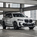 SOOQOO BMW G01 X3 / G02 X4 LCI SQ-V1 乾式碳纖維側裙