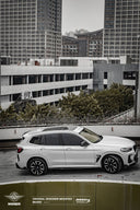 SOOQOO BMW G01 X3 / G02 X4 LCI SQ-V1 乾式碳纖維側裙