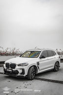 SOOQOO BMW G01 X3 / G02 X4 LCI SQ-V1 乾式碳纖維側裙